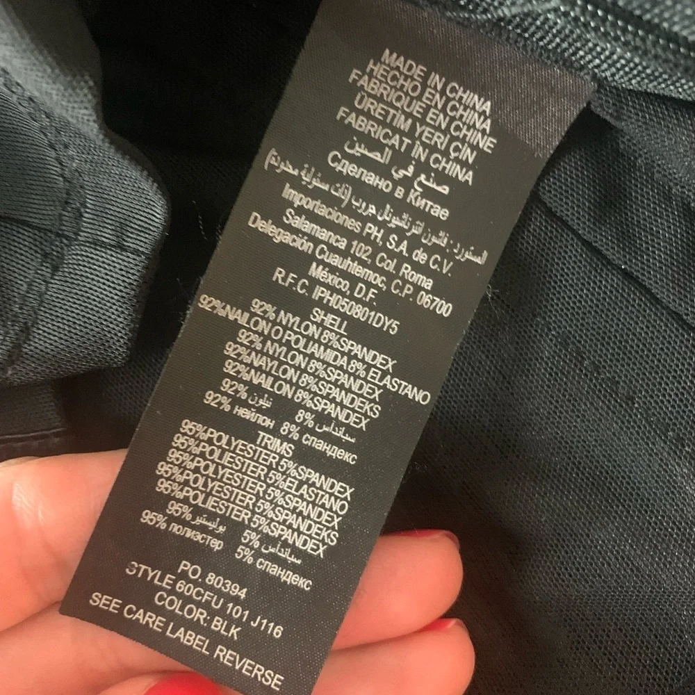 Bebe Mesh Satin Corset Top Black Medium - Picture 13 of 16